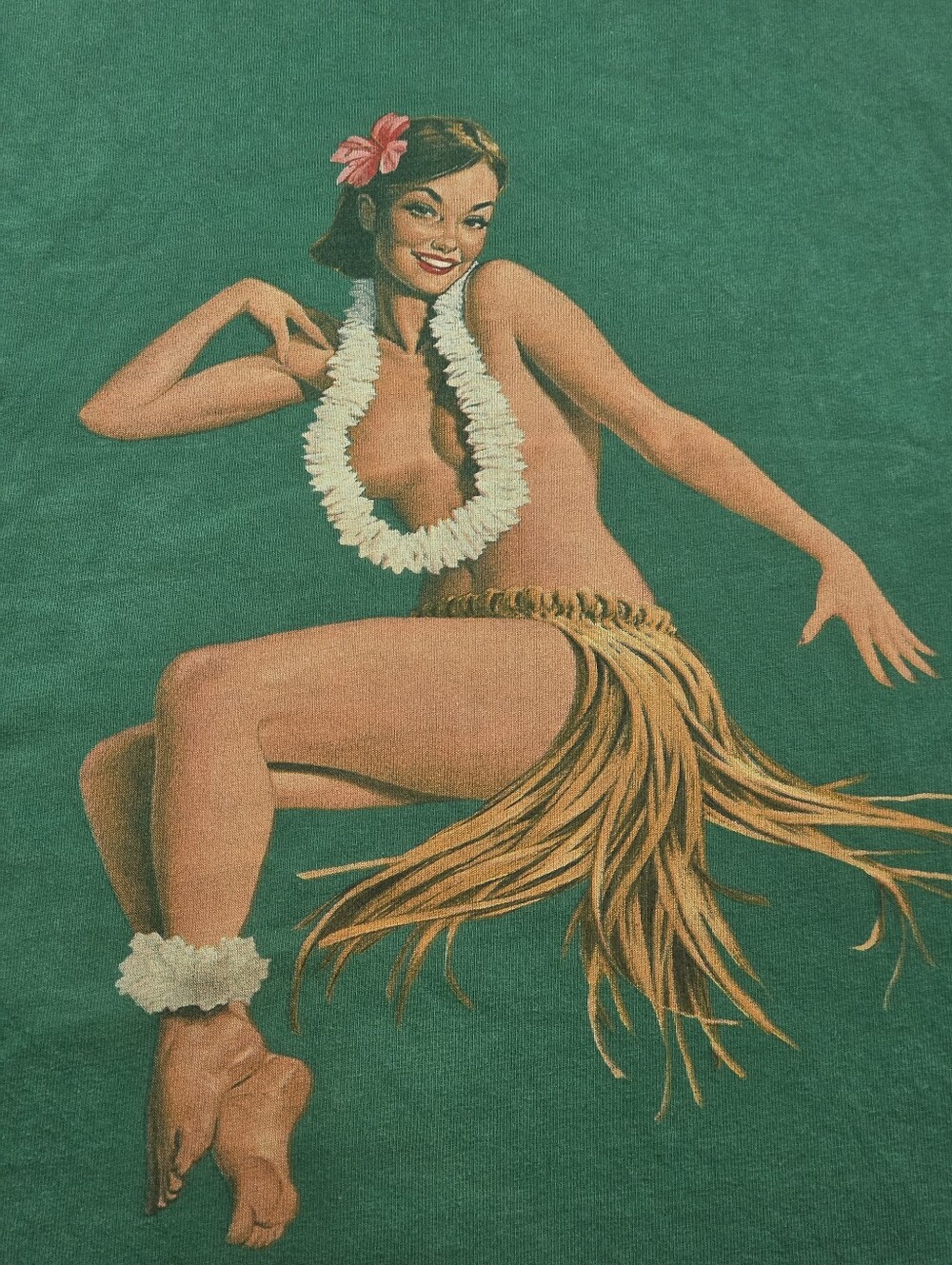 Vintage Abercrombie Hula Girl Cut Off Muscle Shirt Tank Top Y2K - Picture 2 of 9